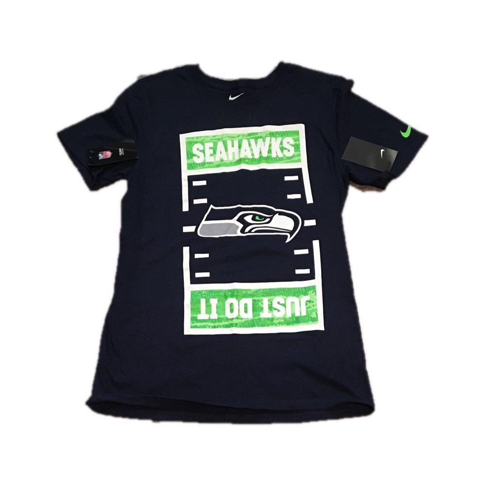 Seattle Seahawks Nike Men’s Just Do It Shirt Small